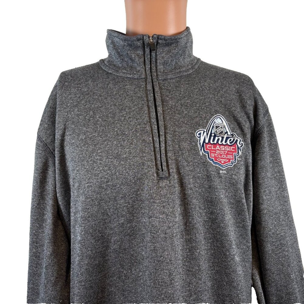 Reebok Winter Classic Jacket Mens Size 2XL Grey 2017 St Louis NHL Hockey